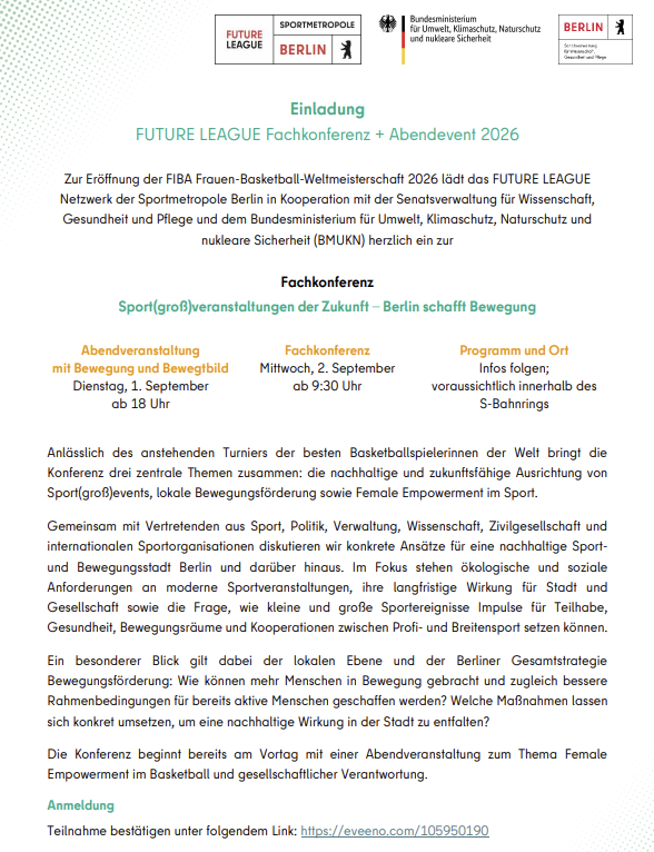 Alle wichtigen Infos zur Fachkonferenz stehen hier.