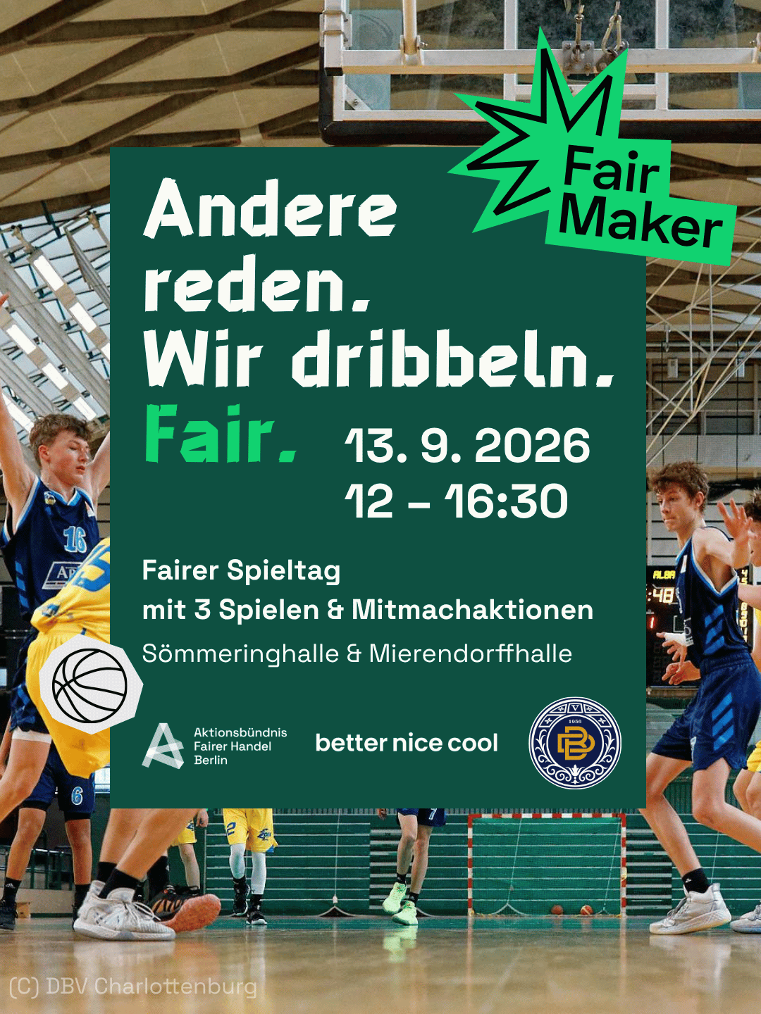 Plakat des Fairen Spieltags am 13.9.2026